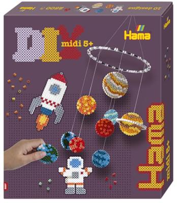 Hama Gift Box - Space | Approx. 2.500 Beads, Fuse Beads Mosaic Decoration, Arts and Crafts for Ages 5 and Up, Official Beads Set
