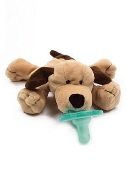 WubbaNub Plush Pacifier Toy in Brown Puppy at Nordstrom