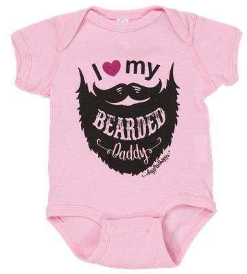 Bass Pro Shops I Heart My Bearded Daddy Short-Sleeve Bodysuit for Babies