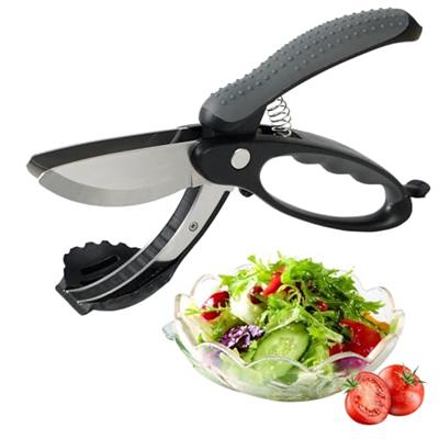 ALEXPHY Salad Scissors, Salad Chopper with Double Blades, Lettuce Chopper, Lettuce Scissors for Chopped Salad, Chopped Salad Chopper Tool for Tossing