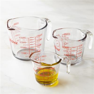 Anchor Hocking Glass Measuring Cups | Williams Sonoma | set of 3