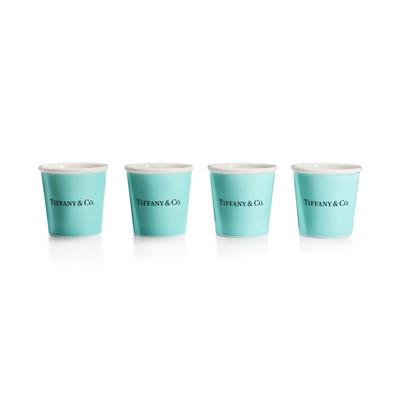 Tiffany Cups Tiffany Espresso Cups in Bone China, Set of Four | Tiffany & Co.