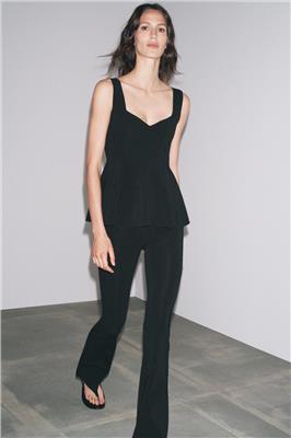 TOP PEPLUM STRETCH