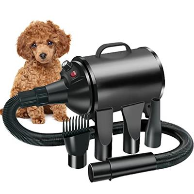 Dog Hair Dryer,3.3HP/2400W High Velocity Professional Dog Pet Grooming Hair Vacuum,Temperature Adjustable Dryer Blower Grooming for Dogs Cats (Black)