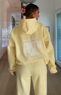 With Love Always Oversized Hoodie Lemon

| White Fox Boutique US