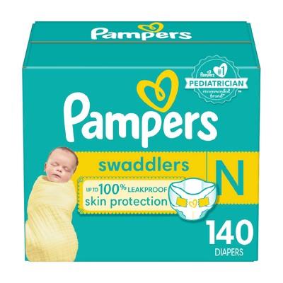 Pampers Swaddlers Active Baby Diapers Enormous Pack - Size 0 - 140ct : Target