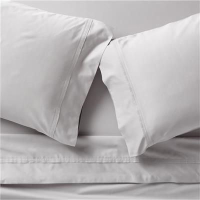 Favorite Organic Cotton Sateen Dove Grey King Bed Sheet Set   Reviews | Crate and Barrel