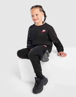 Black Nike Crew Tracksuit Children | JD Sports UK