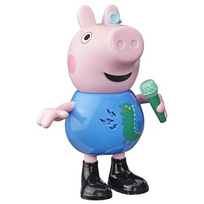 Peppa Pig Joke & Sing George 20-cm Figure, Musical Toy with 50+ Sounds and Songs, Preschool Toys for Girls and Boys Ages 3+ - English Version