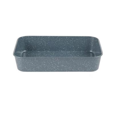 Russell Hobbs Nightfall Stone 39cm Roasting Tray - Non-Stick Deep Roaster, Carbon Steel, Tall Sides For Meat Joints, Tray Bakes, Sunday Roasts & Veget