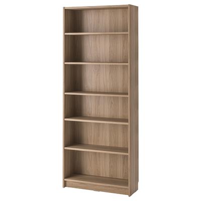 BILLY bookcase, oak effect, 80x28x202 cm - IKEA