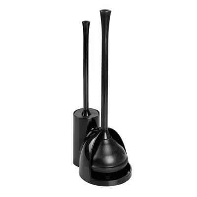 Mainstays Una Slim Bowl Brush & Plunger, Black, Combo Set for Bathroom - Walmart.ca