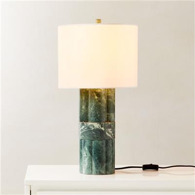 Walden Green Marble Table Lamp Tall   Reviews | CB2