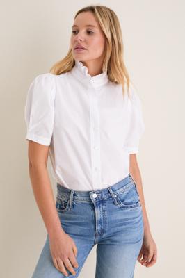 White Cotton Alicia Blouse | Pomander Place