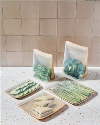 Silicone Reusable Food Storage Bag Starter Set | W&P