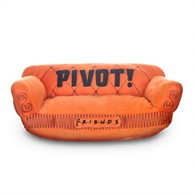 Friends the TV Show Friends Dog Toy, Orange Sofa Pivot Couch from Friends TV Show Stuffed Animal Dog Toy, Friends TV Show Merchandise Plush Dog Toy, 1