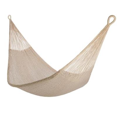 Handwoven Cotton Rope Hammock by Yellow Leaf Hammocks - Double Size, Fits 1-2 PPL, 400lb max - 100% Natural Cotton, Easy to Hang, Artisan Made - Color