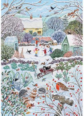 (Price in pounds) free form other sizes too Cottage Garden in Winter