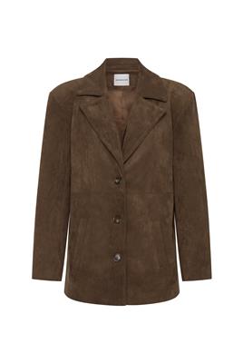 Nakedvice | The Brooklyn Brown Suede Blazer | Womens Jackets