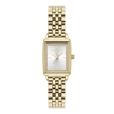 Townhouse 21mm Rectangle White & Gold Bracelet Watch | Olivia Burton London