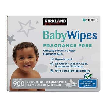 Kirkland Signature Baby Wipes Fragrance Free, 900-count | Costco