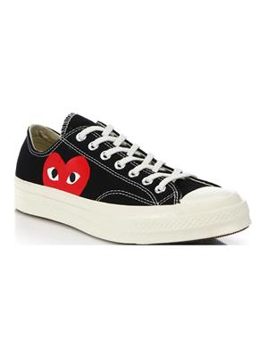 Shop Comme des Garçons PLAY CdG PLAY x Converse Womens Chuck Taylor All Star Peek-A-Boo Low-Top Sneakers | Saks Fifth Avenue