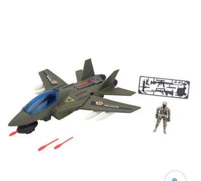 Soldier Force Playset Stealth Battle Wing Jet with Lights and Sounds