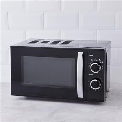 Black 700W Manual Microwave | Dunelm
