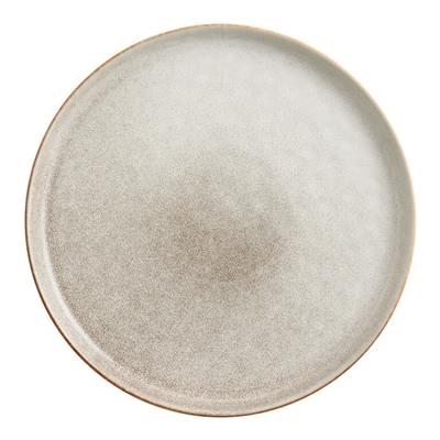 Vita Ivory And Brown Reactive Glaze Dinner Plate - World Market