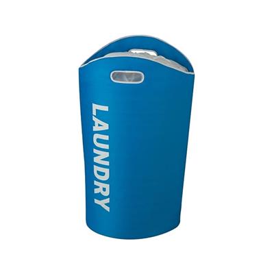 Honey-Can-Do Collapsible Laundry Hamper with Handles, Blue (HMP-09646) | Quill.com