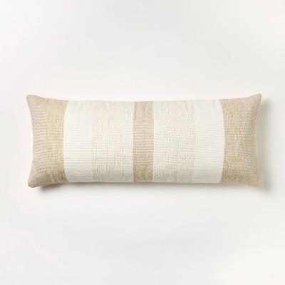 Oversized Woven Lumbar Throw Pillow Cream/neutral - Thresholdâ„¢ Designed With Studio Mcgee : Target