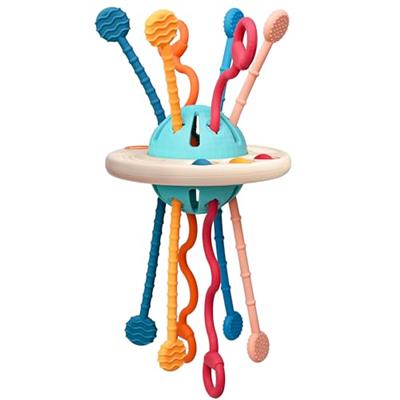 LiKee Montessori Toys for Baby 1+ Years Old, Sensory Toys for Toddlers 1-3, Silicone Baby Teething Strings, Travel Toy for 18+ Months, Gift for Baby S