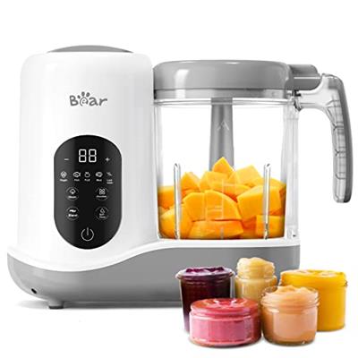 BEAR 2024 Baby Food Maker | One Step Baby Food Processor Steamer Puree Blender | Auto Cooking & Grinding | Baby Food Puree Maker with Self Cleans | To