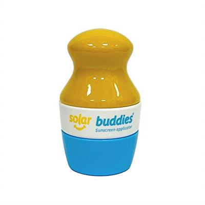 Solar Buddies Refillable Roll On Sponge Applicator For Kids, Adults, Families, Travel Size Holds 100ml Travel Friendly for Sunscreen, Suncream and Lot
