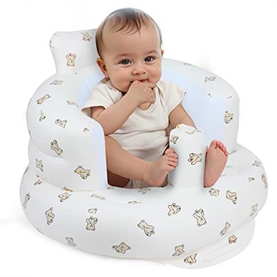 EKEPE Inflatable Baby Seat for Babies 3 Months & Up, Baby Floor Seats for Sitting Up, Baby Seats for Infants, Blow Up Baby Chair with Built in Air Pum