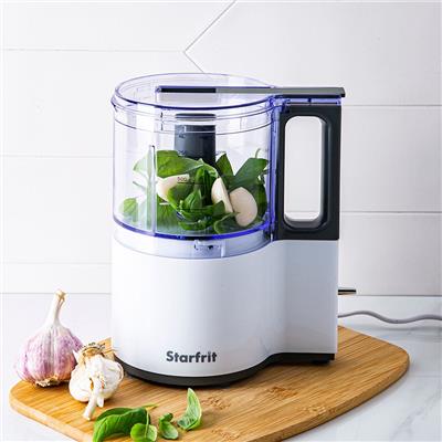 Starfrit Oscillating Food Chopper- Processor 4-cup (White/Clear)