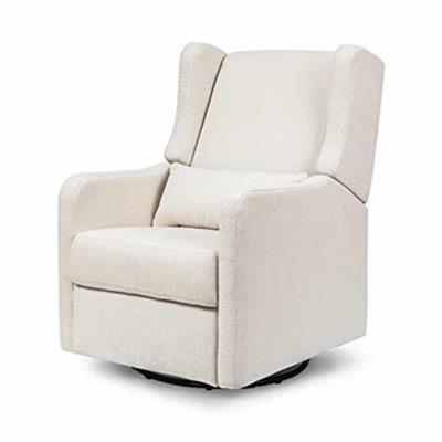 DaVinci Carters Arlo Recliner and Swivel Glider, Water Repellent & Stain Resistant, Greenguard Gold & CertiPUR-US Certified, Performance Cream Linen