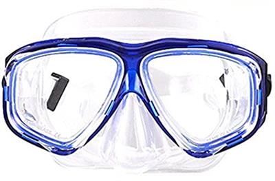 WOWDECOR Snorkel Mask, Nearsighted Anti-Fog Diving Mask Clear Skirt Swim Goggles Snorkeling Gear for Adults Kids Scuba Diving, Spearfishing, Freedivin