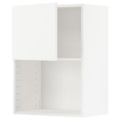 METOD wall cabinet for microwave oven, white/Veddinge white, 60x80 cm - IKEA