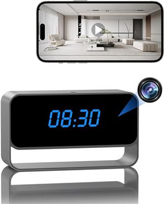 Amazon.com : Hidden Camera Clock, FHD 1080P Spy Camera, WiFi Nanny Cam for Home Indoor Security, Discreet Wireless Cam : Electronics