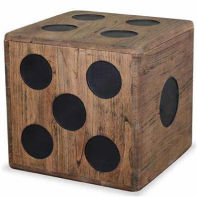 vidaXL Storage Box Mindi Wood 15.7x15.7x15.7 Dice Design - Walmart.com