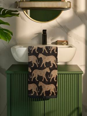 Buy Black Tiger 100% Cotton Towel from Next USA