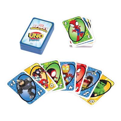 Mattel Games UNO junior Marvel Spidey And His Amazing Friends, Ages 3+