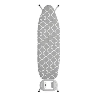 Living Space Cotton Lattice Ironing Board Cover Grey & White 38 x 137 cm