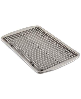 Circulon Bakeware 11 x 17 Baking Sheet Pan & Expandable Cooling Rack 3-Pc. Set - Macys