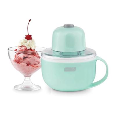 Dash My Mug Ice Cream Maker - Makes Single Serving of Gelato, Frozen Yogurt, Sorbet & More - Easy to Clean & Use - Aqua, 1 Bowl