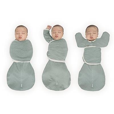 SwaddleDesigns 6-Way Omni Swaddle Sack for Newborn with Wrap & Arms Up Sleeves & Mitten Cuffs, Easy Swaddle Transition, Better Sleep for Baby Boys & G