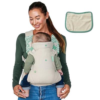 Infantino Flip Advanced 4-in-1 Carrier with Bib - Ergonomic, Convertible, face-in and face-Out Front and Back Carry for Newborns and Older Babies 8-32