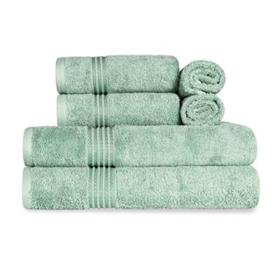 Superior Egyptian Cotton 6-Piece Towel Set, Bathroom Essentials, Towels for Bathroom, Apartment, Airbnb, Guest Bath, Face, Hand, Bath Towels, Washclot