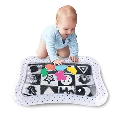 The Peanutshell Montessori Water Play Mat, Inflatable Tummy Time Mat & Sensory Development, High Contrast Baby Toy